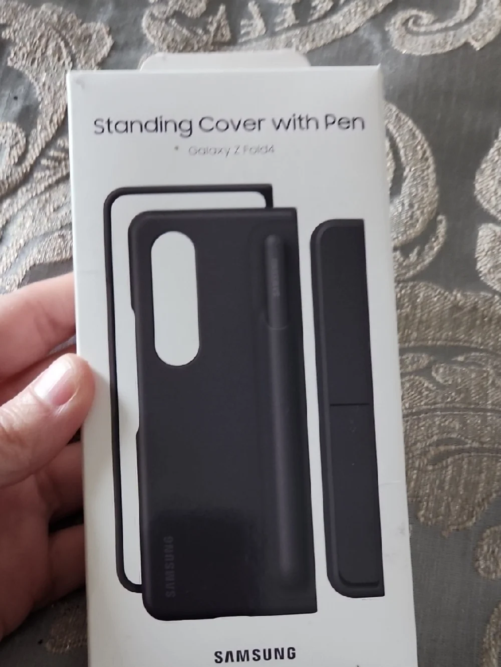Samsung Standing Cover with Pen for Galaxy Z Fold4 - Black